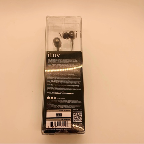 NWT iLuv iEP315 In-Ear Stereo Headphones with Mic and Remote - Picture 7 of 7